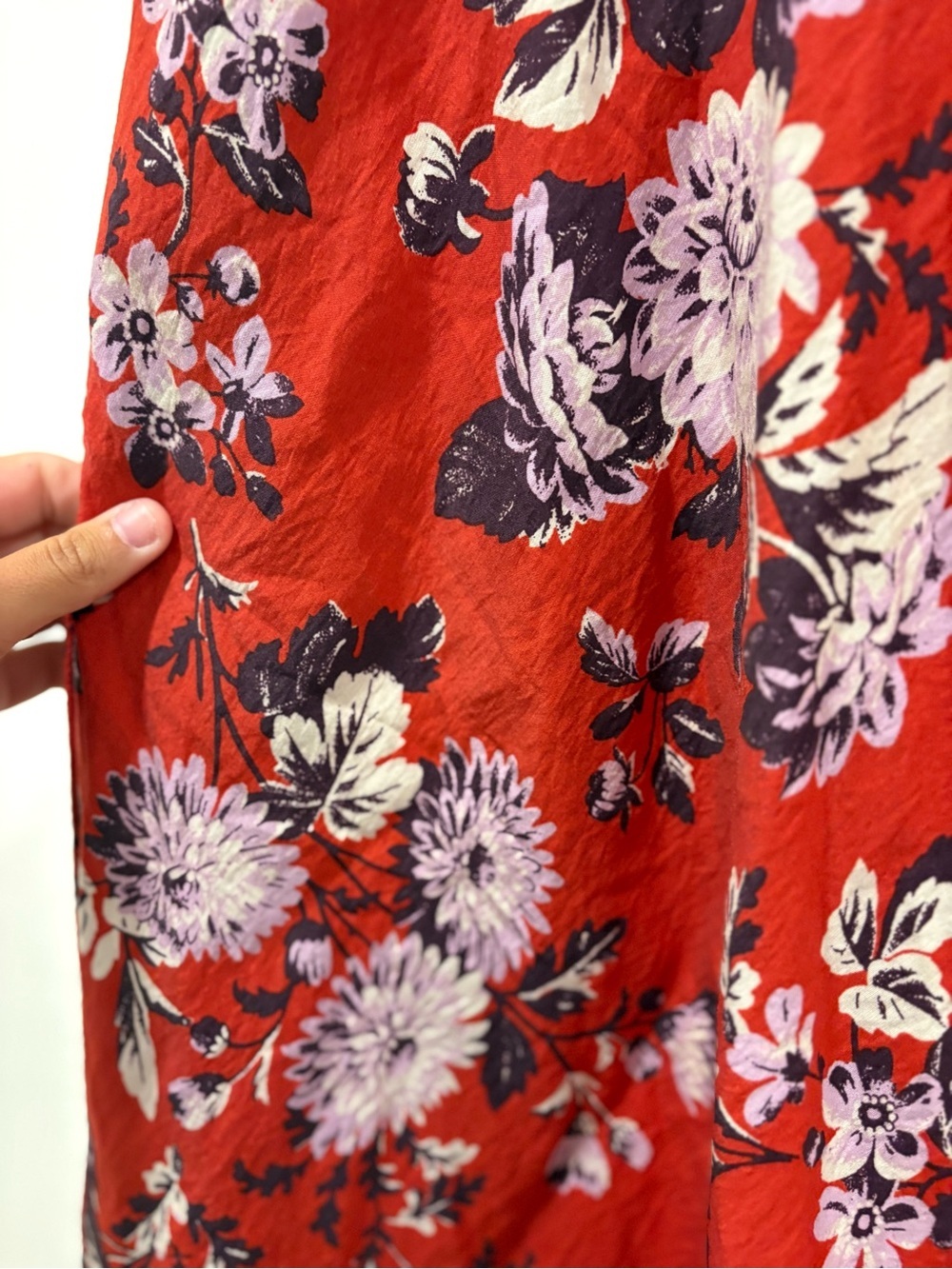NWT Maeve by Anthropologie Red Floral Dress Size 2 - Picture 5 of 10